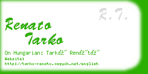 renato tarko business card